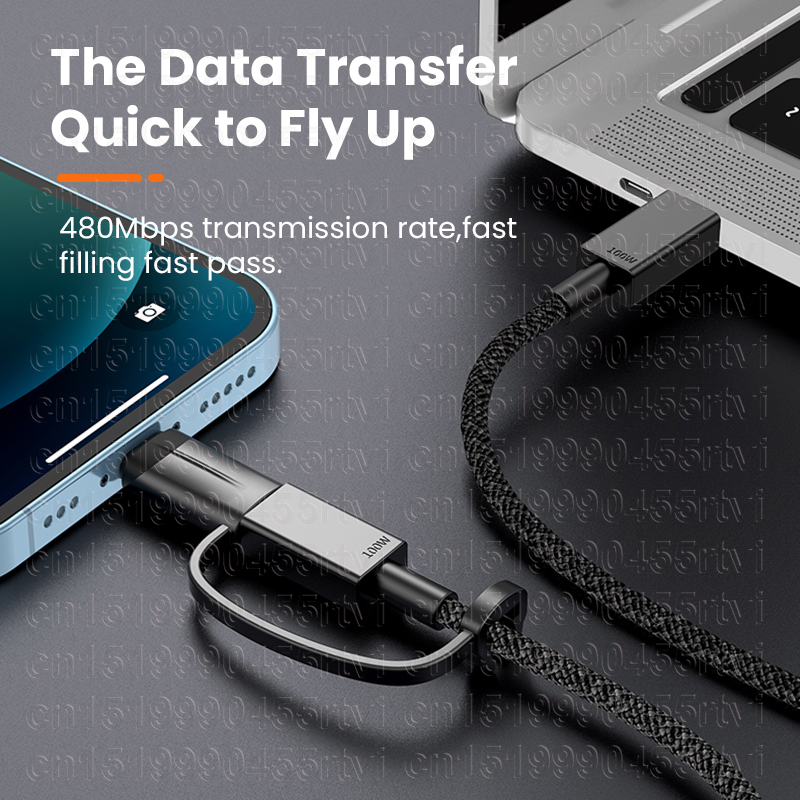 Lighting  Adapter PD27W Fast Charging 8-Pin Male To Type C Female Data Adapter For iPhone 14 13 Pro USB Type C_voghion.com
