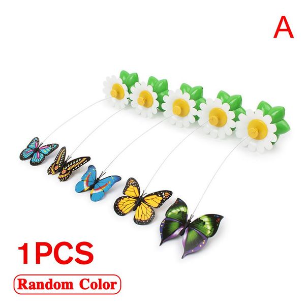 New Rotating Electric Butterfly, Hummingbird And Bee Pet New Product Rotating Around Flowers To Cats And Butterflies Pet Toys_voghion.com