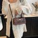Women's Bags Design High Quality Crocodile Pattern Handbag Autumn New Korean Version Diamond Bow Small Square Bag_voghion.com