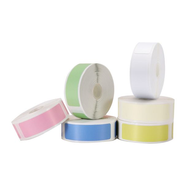 Etichette termiche impermeabili 12x40 mm - Carta adesiva in PVC D30 per gioielli, cavi, cosmetici, uso in ufficio_voghion.com