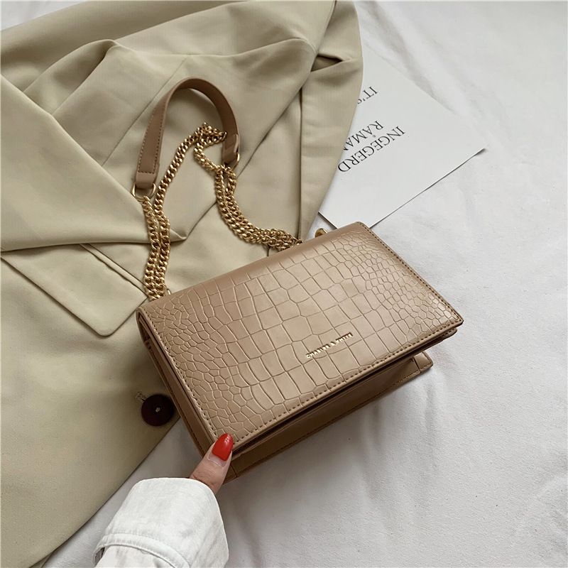 Cadena cruzada diagonal de un solo hombro versátil de estilo coreano para mujer, estilo occidentalizado, de nicho francés, 2020_voghion.com