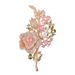 Advanced Heavy Industry Colored Rose Zircon brooch for women's high-end live streaming flower pin_voghion.com