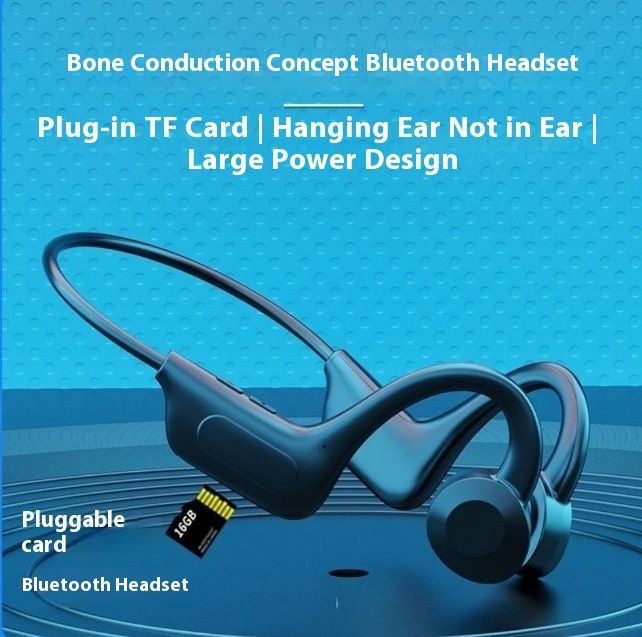 Hanging Huaqiangbei Earphones, Wireless Non Ear Bone Conduction Bluetooth Earphones 5.2_voghion.com