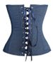 Corsets en denim bleu Palace pour femmes, hauts gainants pour la poitrine_voghion.com