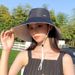 Children's 2024 Spring Fisherman Women's Summer Sunscreen and Leak proof Horsetail Sunshade Foldable Big brim Hat_voghion.com