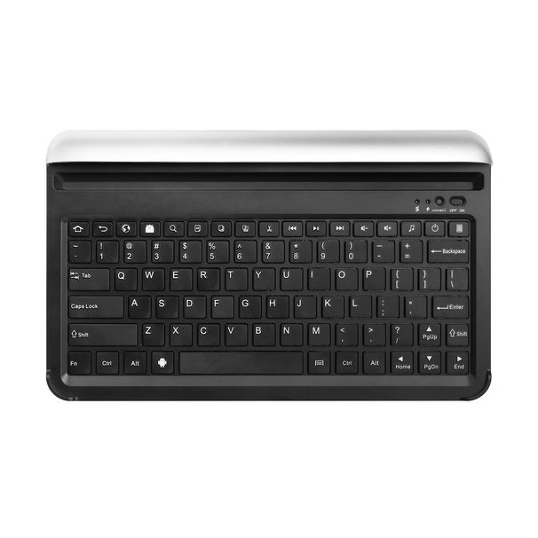 Ultra-portable Wireless Keyboard with Built-in Stand for KOCASO MX1080 and iNova EX1080 in Silver_voghion.com