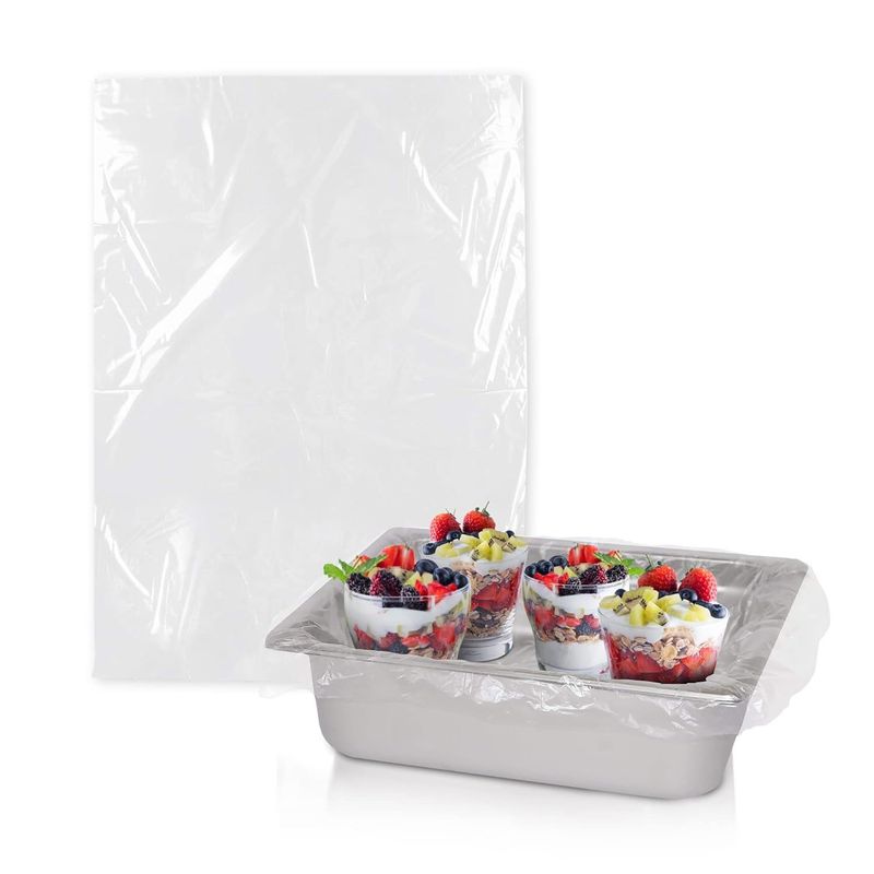 Pack of 500 Steam Table Pan Liners with Twist Tie 24 x 17 for 1/2 Pan. Disposable Polyethylene Pan Liners 24x17. Poly Bun Pan Covers for Caterers; Caf_voghion.com