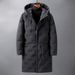 New Thickened Mid-Length Korean Style Slim Cotton Jacket With Hooded Trendy Coat For Men_voghion.com