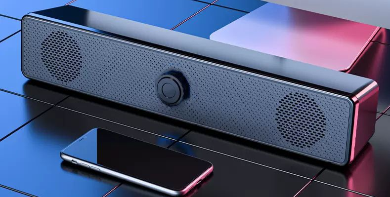 Computer Dual Stereo Home Desktop Laptop Wired Bluetooth Speaker Super Bass Subwoofer_voghion.com