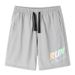 Kids Clothing Boys' loose outdoor quick-drying stretch beach print gradient shorts elastic waist string casual pants_voghion.com