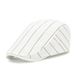 Spring summer Korean version cotton striped grid men's and women's forward duckbill hat casual fashion simple sunshade_voghion.com