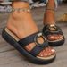 Ciabatte Songgao con suola spessa e punta rotonda, minimaliste e alla moda, per donna, comode e comode scarpe da spiaggia._voghion.com