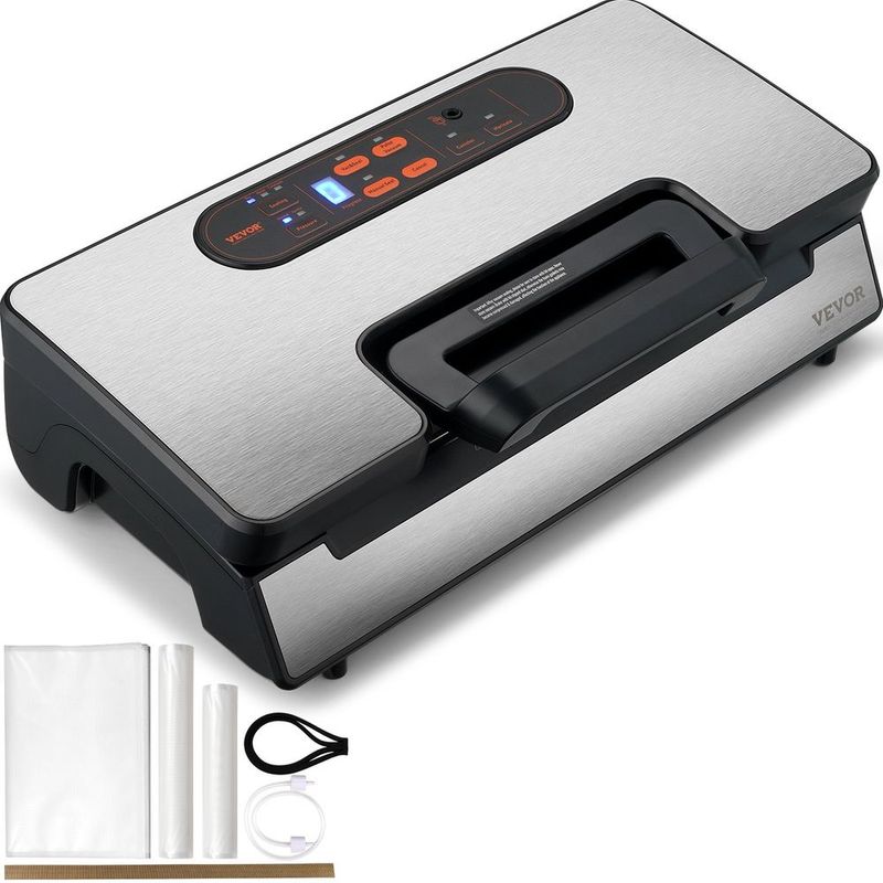 VEVOR Vacuum Sealer Machine, 90Kpa 130W Powerful Dual Pump And Dual Sealing, Dry And Moist Food Storage, Automatic And Manual Air Sealing System Wit_voghion.com