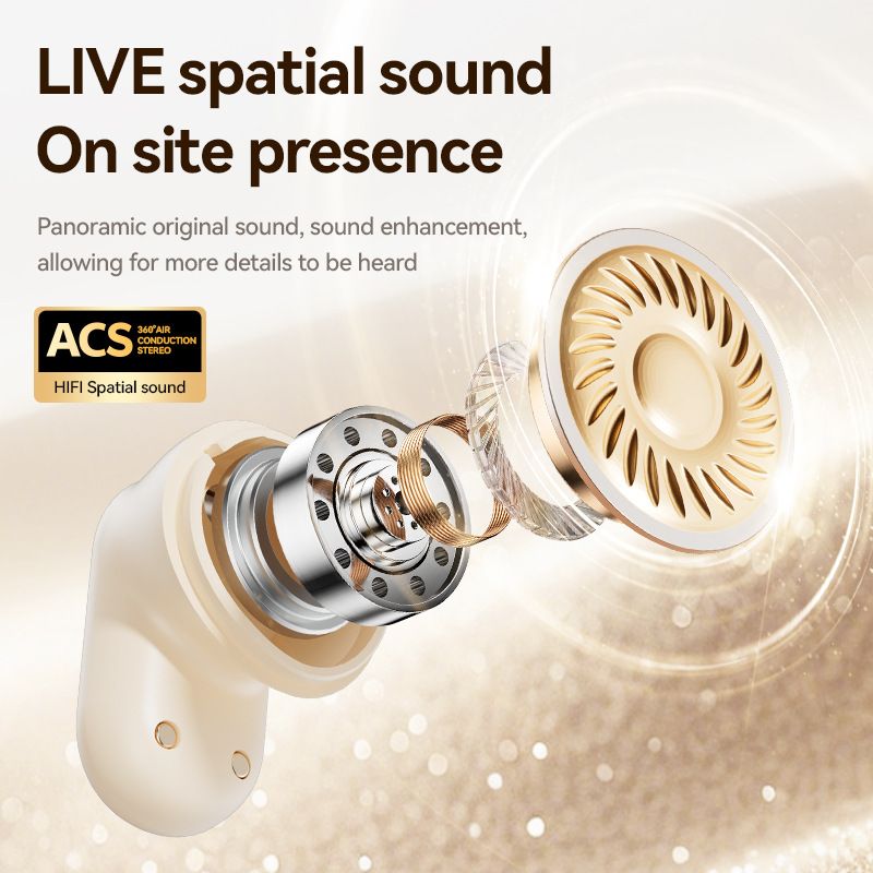 Słuchawki douszne M89 z krótkim uchwytem i wysokiej jakości technologią przewodzenia kostnego Bluetooth_voghion.com