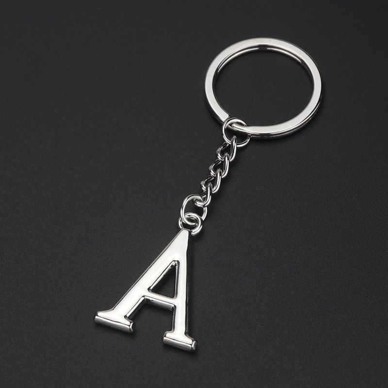 English letter luggage pendant with 26 uppercase lowercase letters and numbers keychain small gifts_voghion.com