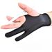1PC Künstlerhandschuh Jeder Grafiktisch 2 Finger Antifouling Sowohl Für Die Rechte Und Linke Hand Schwarze Zeichenhandschuhe_voghion.com