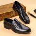 Euro Step 2025 New Autumn Casual Loafers Top Layer Cowhide Business Leather Slip-On High-End British Style Men's Shoes_voghion.com