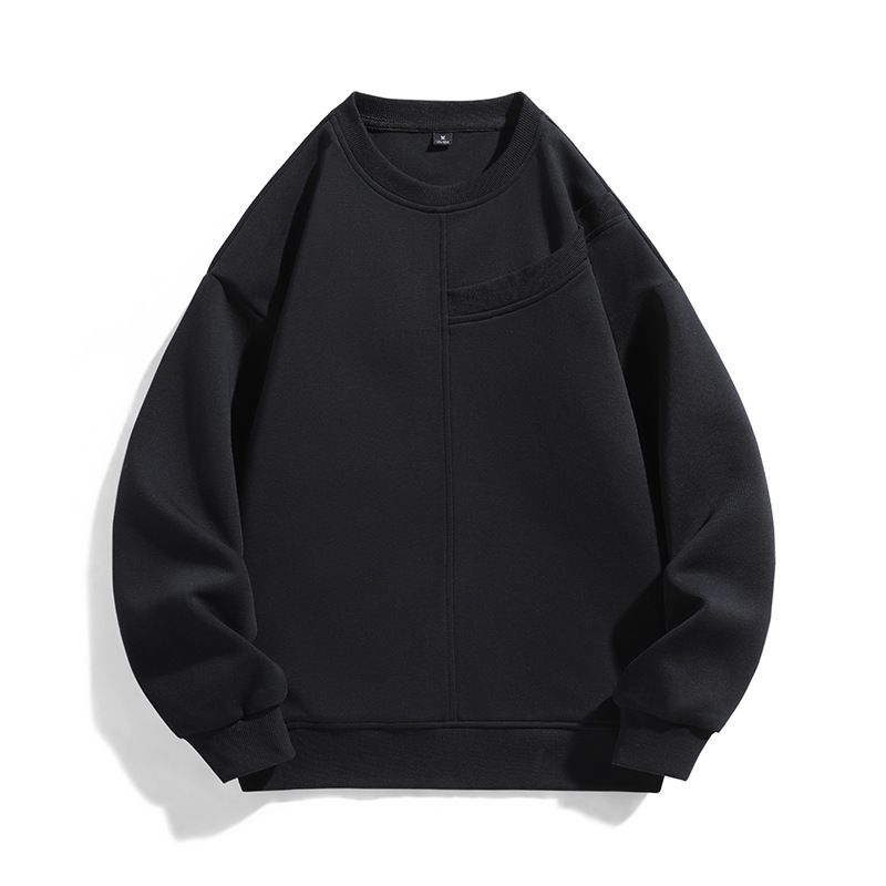 Felpa con cappuccio casual da uomo – Pullover leggero con coulisse regolabile (nero/bianco/grigio, M-XXXL)_voghion.com