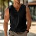 2025 Herren Sommer Strand Tank Lässig Einfarbig Regular Fit T-Shirt Top_voghion.com