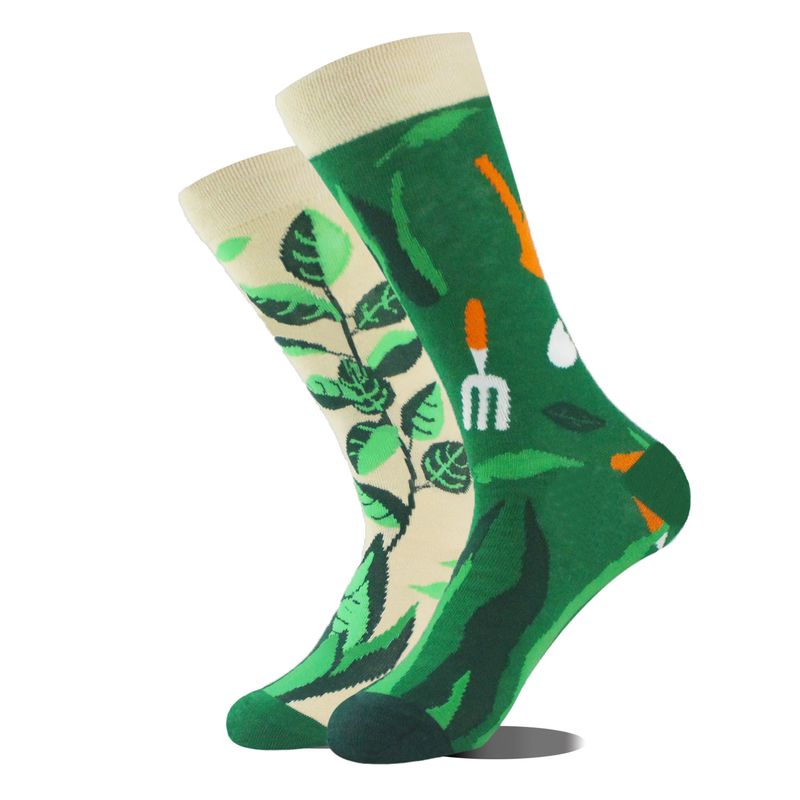 Chaussettes de Couple en coton asymétrique AB, créatives et personnalisées, à la mode et personnalisées, nouvelle collection_voghion.com