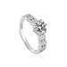 Niche Fashion Full Diamond Inlaid Heart Elegant Trendy Versatile Index Finger Ring Accessory_voghion.com