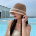 Fisherman's Spring/Summer Women's New Korean Edition Hollow Bowl Versatile Net Red Sun Protection Hat, Showy Face, Small_voghion.com