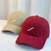 Korean casual embroidered slash baseball cap for women in spring, versatile and stylish, small duckbill cap, simple sun_voghion.com