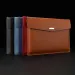 Designer Leather File Folder Large Capacity Document Bag Business Briefcase Magnetic Button Waterproof Laptop Cases_voghion.com