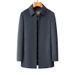 Men’s Detachable Down Liner Wool Blend Overcoat – Mid-Length Winter Coat With Removable Hood, Business Casual Trench Coat In Grey/Black/Navy_voghion.com