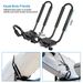 1 Pair Universal J-Bar Kayak Carrier 220LBS Load Heavy Duty Canoe Car Top Mount Carrier Roof Rack With 2Pcs Tie Down Straps_voghion.com