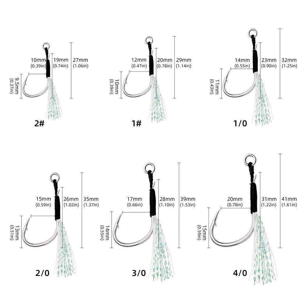 Esca doppia, jig, lenza intrecciata resistente, nodo, piuma di seta brillante, barca, pesca in mare, amo singolo_voghion.com