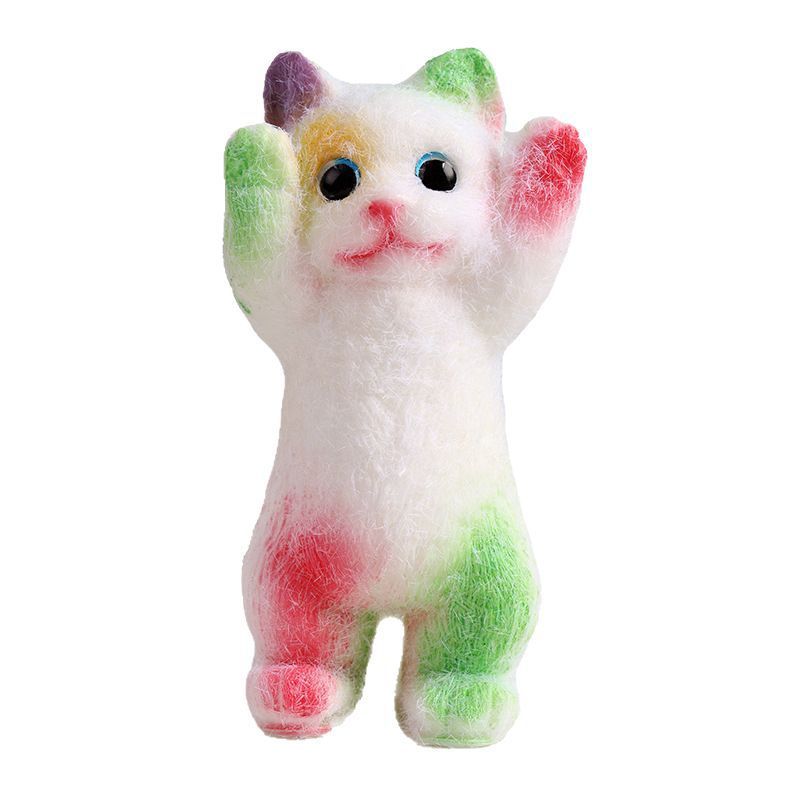 Foam Squishies Hands Up Cat Squeeze Music Decompression Toy Simulation Same Style Squeeze Decompression Vent Fat Cat_voghion.com
