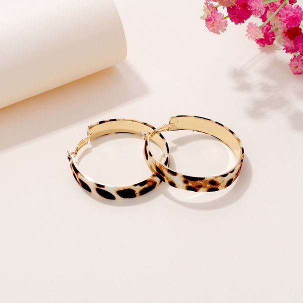 2.5 Coarse Titanium Steel Round Wire Plain Ring Ear Buckle New Trendy Men's and Women's Personalized Earrings_voghion.com