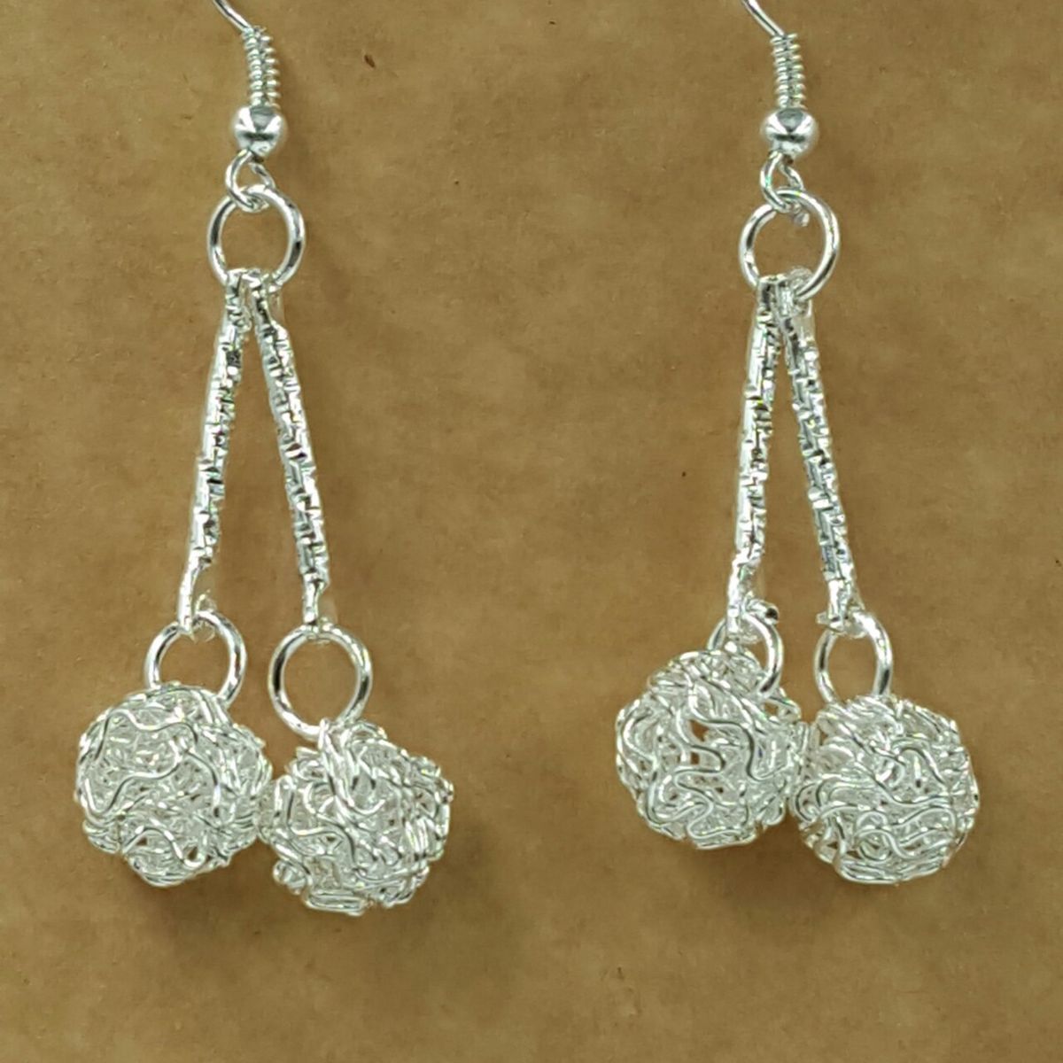 Orecchini a doppio cerchio in stile coreano placcati in argento 925, lunghi e esagerati, con nappe, gioielli all'ingrosso gratuiti_voghion.com