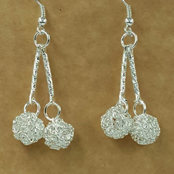 Orecchini a doppio cerchio in stile coreano placcati in argento 925, lunghi e esagerati, con nappe, gioielli all'ingrosso gratuiti_voghion.com