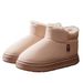 Pantofole invernali unisex in pile – Stivali da neve per esterni con suola in EVA, caldi e comodi per uomo e donna (nero/beige/kaki, taglie 36-45)_voghion.com