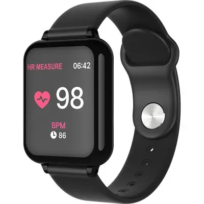 Wasserdichte Smartwatch mit Fitness-Tracker für iOS- und Android-Smartphones: Herzfrequenzmessung und Blutdruckmessung_voghion.com