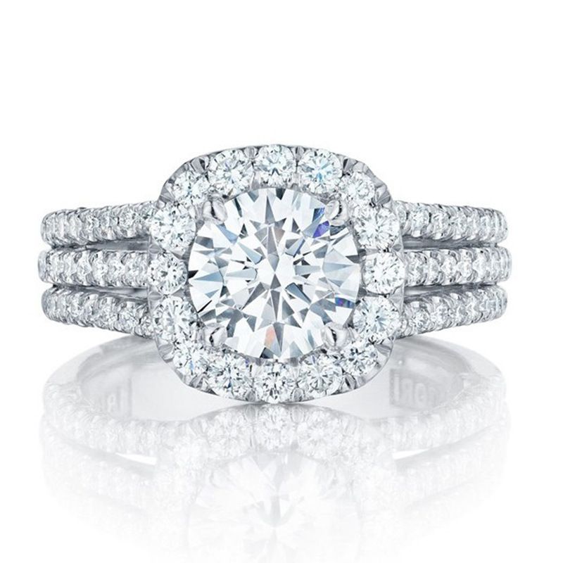 Unisex neue mode ring voller diamant zirkon schmuck hochzeit einfache mode silber hand schmuck weibliche_voghion.com