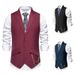 Herren Anzug Weste Hochzeit Party Revers Kette Mit Weste Weste_voghion.com
