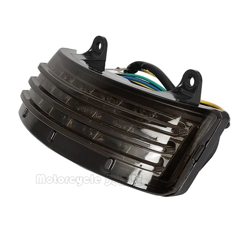 Motorcycle Tri-Bar LED Rear Tail Brake Fender Tip Light Turn Signal For Harley Touring 2014-2023 Street Glide & Road Glide 15-21_voghion.com