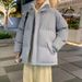 Winter New Down Men's Puffer Jacket Solid Color Thick Versatile Coat Warm Plus Size Cotton Clothing For Men_voghion.com