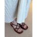 Lancui~ Square Toe Cross Strap Sandals For Women, Summer Outdoor Wear, Stunning And Comfortable, Perfect With Dresses,_voghion.com