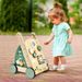 Jouet en bois multi-fonctionnel bébé marcheur chariot bébé d'un an apprendre à marcher marcheur jouets pour enfants_voghion.com