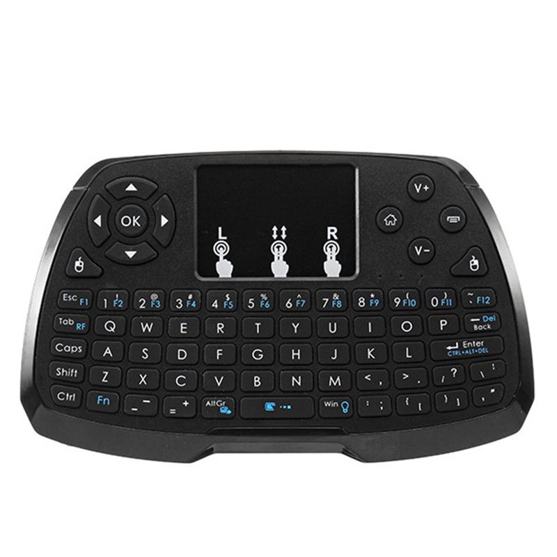 Handheld-Tastenmaus 2,4G Wireless 7-Farben-Hintergrundbeleuchtung Fabrik Direkt Tragbare Touch Super Mini-Tastatur_voghion.com