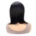 Synthetic Clip-in Women's Wigs V Shaped Hollow Black Short Bob Half Head_voghion.com