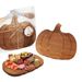 Kürbistablett aus Holz – handgefertigtes Käsebrett für Thanksgiving und Halloween – einzigartige Partydekoration mit rustikalem Charme_voghion.com