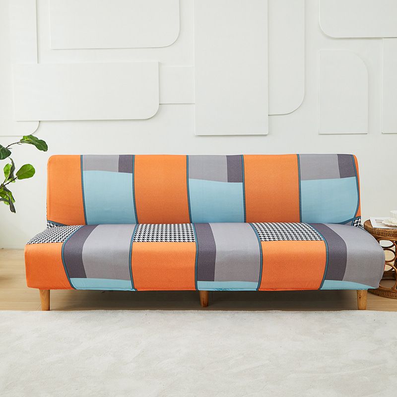 Copridivano elasticizzato universale: copertura totale, facile da indossare, motivi moderni (floreali, geometrici e altro) per posti singoli_voghion.com