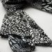 Blando Black & White Distinctive Leopard Animal Print Fashion Soft Silk Scarf/Wrap/Shawl(Small)_voghion.com