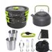 Forniture Set di pentole da campeggio con colorate pentole portatili da esterno con gancio rapido in saldo per 2-3 persone_voghion.com