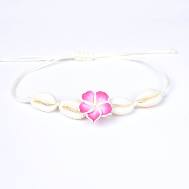 Heißer Verkauf Shell Blume Handarbeit Gewebt Bohemian Stil Strand Fußkettchen_voghion.com